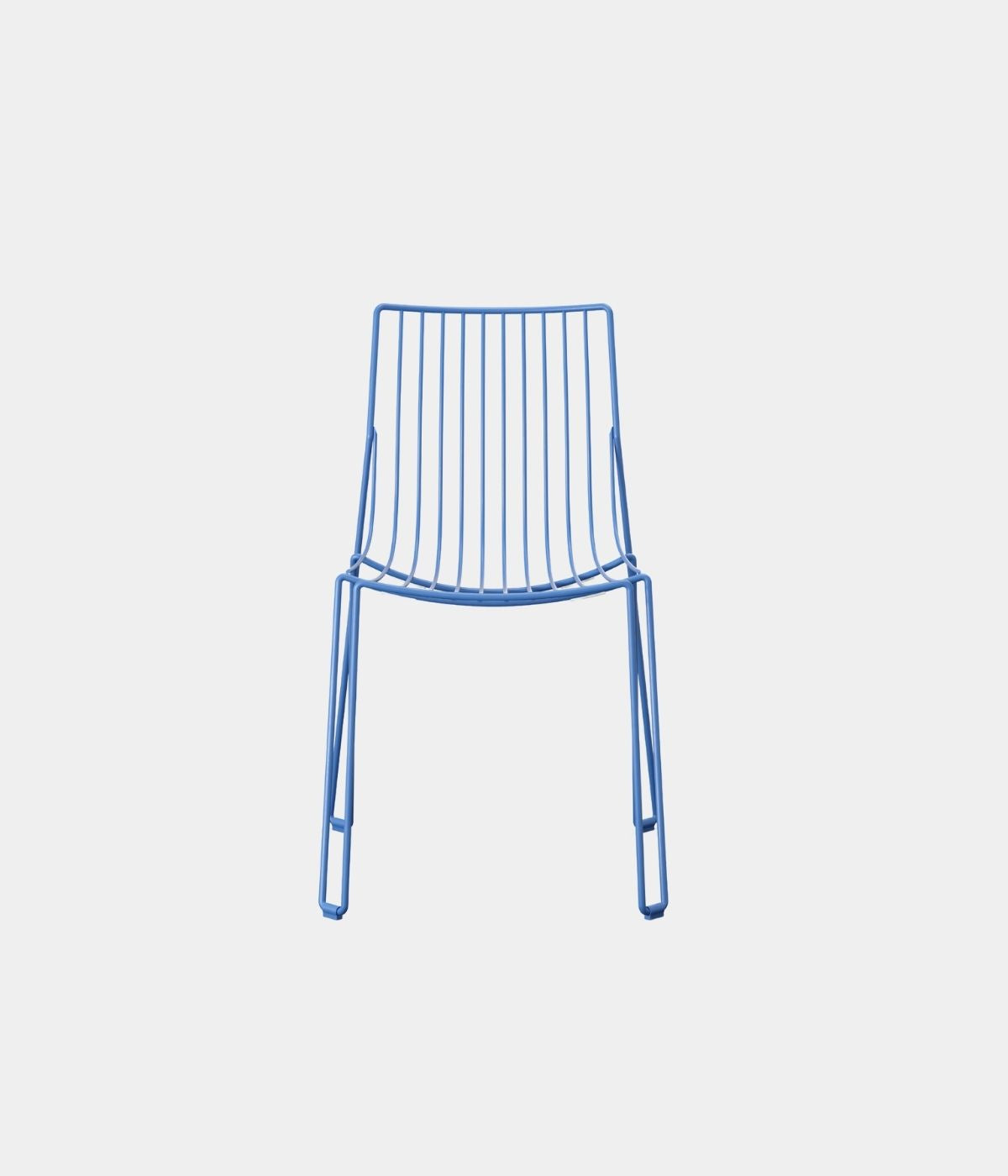Blauer Tio Chair von vorne 